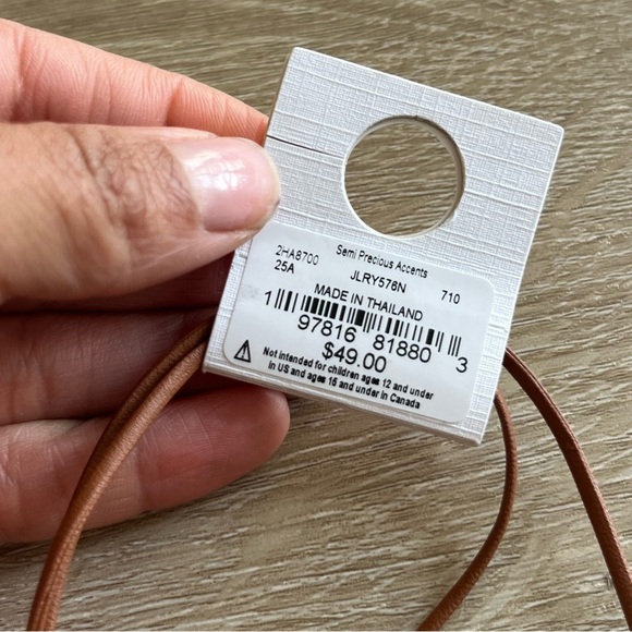 Lucky Brand Floral Rope Tie Choker Necklace - Picture 5 of 6